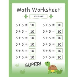 Wild About Math: Editable Worksheets