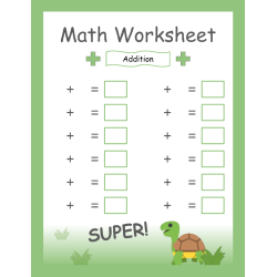 Wild About Math: Editable Worksheets