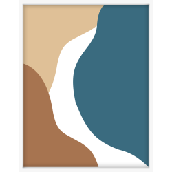 Terraform Abstractions, Earthy Tones Print